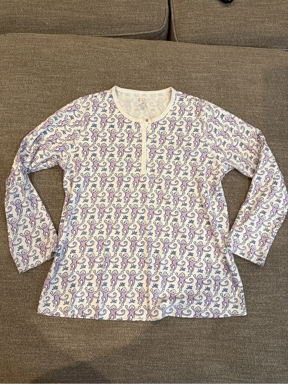 Roller Rabbit Lavender Monkey Pajamas - Picture 7 of 11